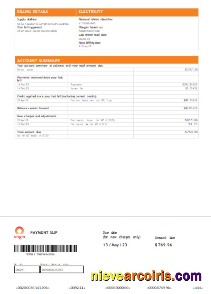 Origin utility business bill, page 2